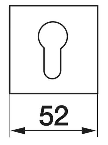 Накладка на замок Morelli Luxury LUX-KH-R1 SSB круглая под евроцилиндр, цвет матовый хром