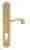 Дверная ручка Venezia "CARNEVALE" CYL на планке PL02 полированная латунь