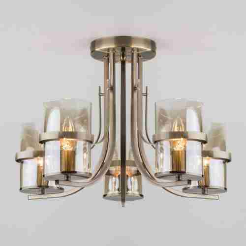 Потолочная люстра Eurosvet 60085/5 античная бронза