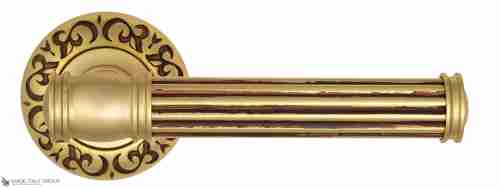 Дверная ручка Venezia "IMPERO" D4 французcкое золото + коричневый