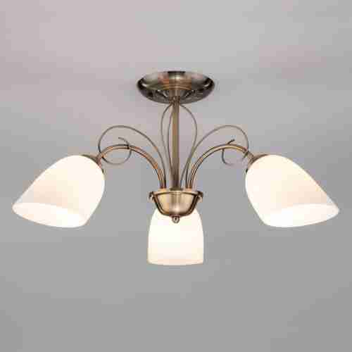 Подвесная люстра Eurosvet 30107/3 античная бронза