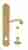 Дверная ручка Venezia "CARNEVALE" WC-2 на планке PL02 полированная латунь