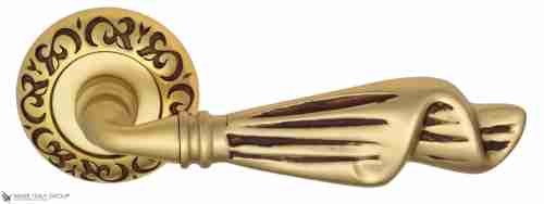 Дверная ручка Venezia "OPERA" D4 французское золото + коричневый