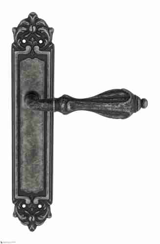 Дверная ручка Venezia "ANAFESTO" на планке PL96 античное серебро