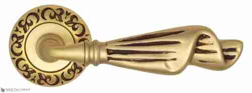 Дверная ручка Venezia "OPERA" D4 французское золото + коричневый