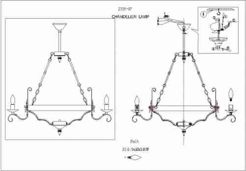 Подвесная люстра F-Promo Boulogne 2159-9P