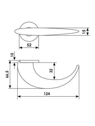 Ручка дверная Morelli Luxury ABUNDANCE PF CRO раздельная на круглой основе, цвет хром, латунь