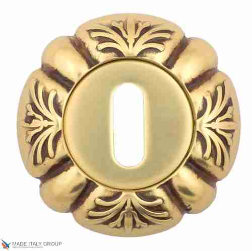 Накладка дверная под ключ буратино Venezia KEY-1 D5 французское золото + коричневый (2шт.)