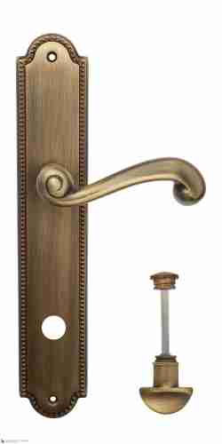 Дверная ручка Venezia "CARNEVALE" WC-2 на планке PL98 матовая бронза