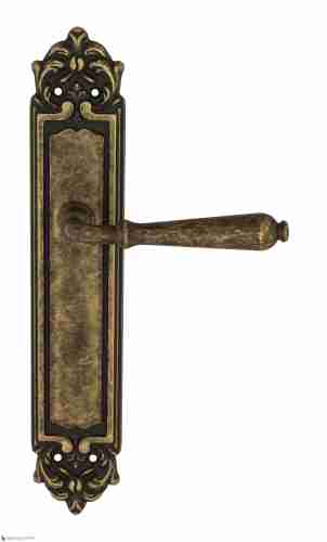 Дверная ручка Venezia "CLASSIC" на планке PL96 античная бронза