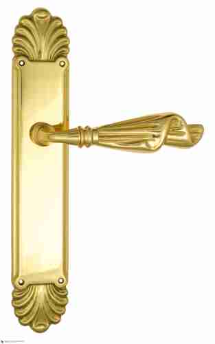 Дверная ручка Venezia "OPERA" на планке PL87 золото 24K