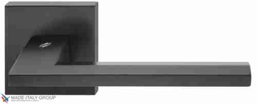 Дверная ручка на квадратном основании COLOMBO Electra MS11RSB-NM матовый черный