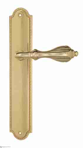 Дверная ручка Venezia "ANAFESTO" на планке PL98 полированная латунь