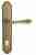 Дверная ручка Venezia "CLASSIC" CYL на планке PL98 матовая бронза