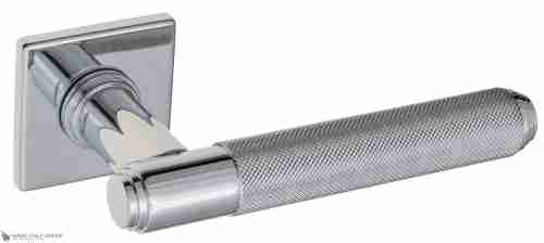 Дверная ручка Venezia "EXA ZIG" FSS полированный хром