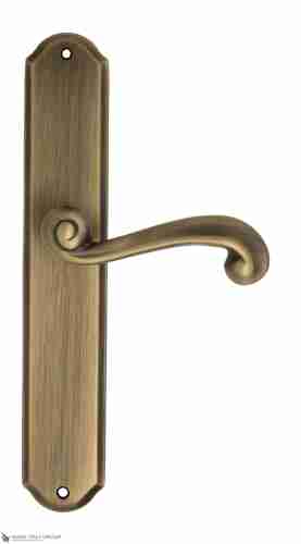 Дверная ручка Venezia "CARNEVALE" на планке PL02 матовая бронза