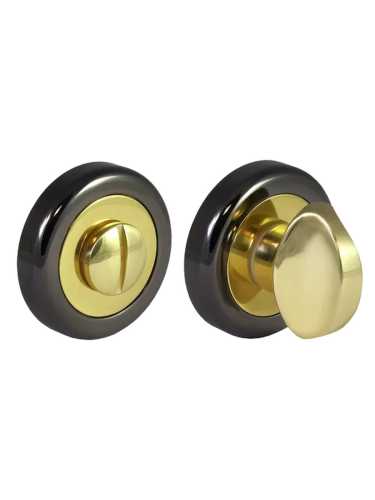 Завертка сантехническая Morelli Luxury LUX-WC-R4-LU NNO, цвет - черный хром/золото