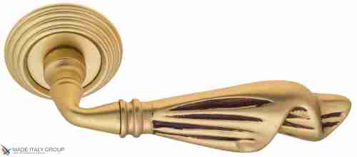 Дверная ручка Venezia "OPERA" D8 французское золото + коричневый