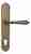 Дверная ручка Venezia "CLASSIC" CYL на планке PL02 матовая бронза
