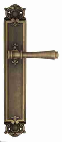 Дверная ручка Venezia "CALLISTO" на планке PL97 матовая бронза