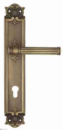 Дверная ручка Venezia "IMPERO" CYL на планке PL97 матовая бронза