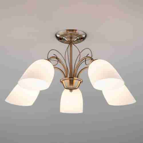 Подвесная люстра Eurosvet 30107/5 античная бронза