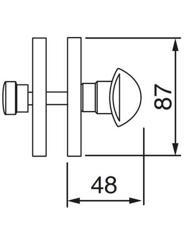 Завертка сантехническая Morelli Luxury LUX-WC-V CRO цвет хром