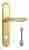 Дверная ручка Venezia "CASTELLO" WC-2 на планке PL02 полированная латунь