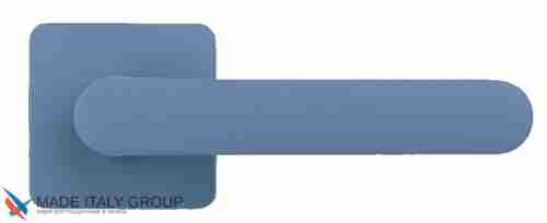 Дверная ручка на квадратном основании COLOMBO ONEQ CC21RSB-C06 матовый океан голубой