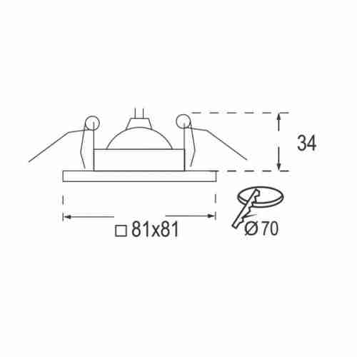 Светильник точечный Imex IL.0008.2412