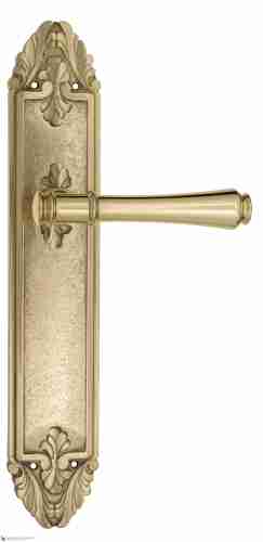 Дверная ручка Venezia "CALLISTO" на планке PL90 полированная латунь