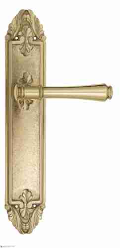 Дверная ручка Venezia "CALLISTO" на планке PL90 полированная латунь