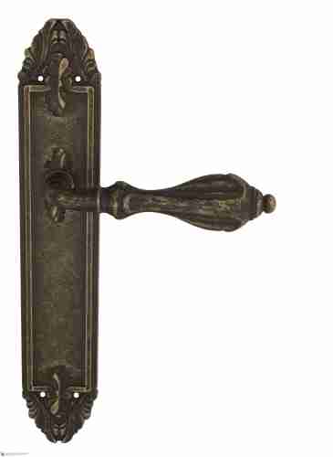 Дверная ручка Venezia "ANAFESTO" на планке PL90 античная бронза