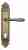 Дверная ручка Venezia "CLASSIC" CYL на планке PL96 матовая бронза