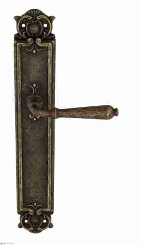 Дверная ручка Venezia "CLASSIC" на планке PL97 античная бронза