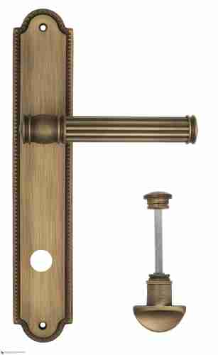 Дверная ручка Venezia "IMPERO" WC-2 на планке PL98 матовая бронза