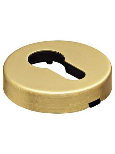 Накладка на замок Morelli Luxury LUX-KH-R3 OSA круглая под евроцилиндр, цвет матовое золото