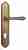 Дверная ручка Venezia "CLASSIC" CYL на планке PL98 матовая бронза