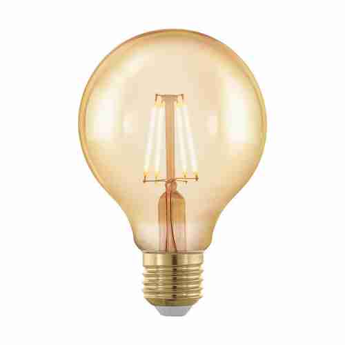 Лампа светодиодная филаментная диммируемая Eglo E27 4W 1700К золотая 11692
