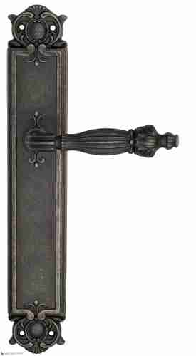 Дверная ручка Venezia "OLIMPO" на планке PL97 античное серебро