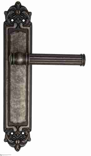 Дверная ручка Venezia "IMPERO" на планке PL96 античное серебро