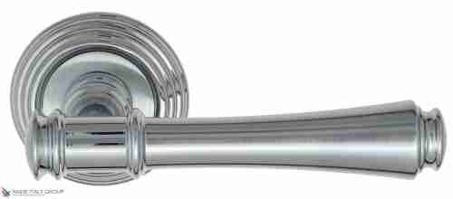 Дверная ручка Venezia "CALLISTO" D8 матовый хром / полированный хром