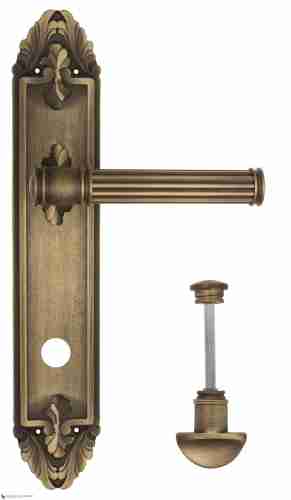 Дверная ручка Venezia "IMPERO" WC-2 на планке PL90 матовая бронза