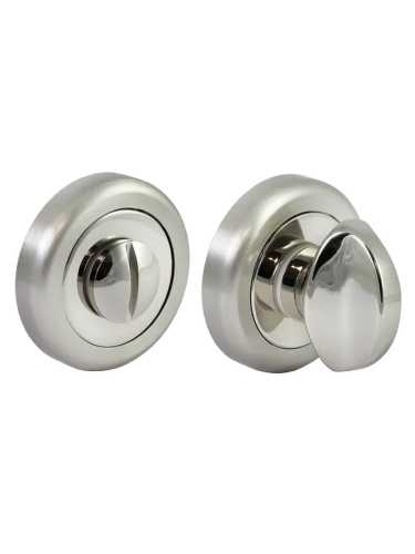 Завертка сантехническая Morelli Luxury LUX-WC-R4-LU NIS/NIK на круглой розетке цвет матовый никель/никель