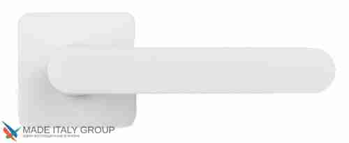 Дверная ручка на квадратном основании COLOMBO ONEQ CC21RSB-C01 матовый кокос белый