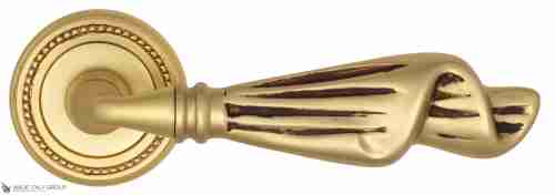 Дверная ручка Venezia "OPERA" D3 французское золото + коричневый