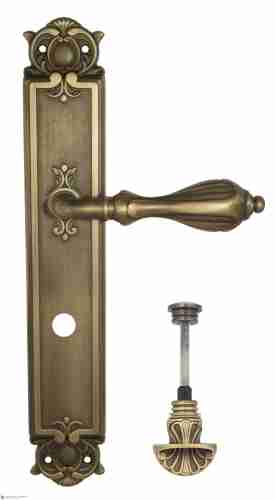 Дверная ручка Venezia "ANAFESTO" WC-4 на планке PL97 матовая бронза