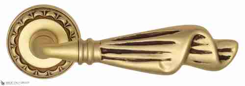 Дверная ручка Venezia "OPERA" D2 французское золото + коричневый