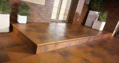 Плитка клинкерная ступень Paradyz Semir Brown структурная 30х33