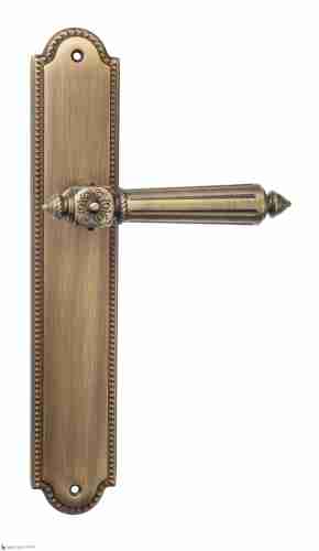 Дверная ручка Venezia "CASTELLO" на планке PL98 матовая бронза